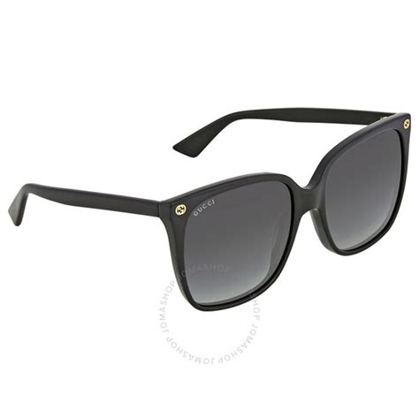 Gucci Grey Gradient Cat Eye Ladies Sunglasses GG0022S 001 .